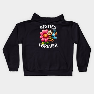 bee besties forever Kids Hoodie